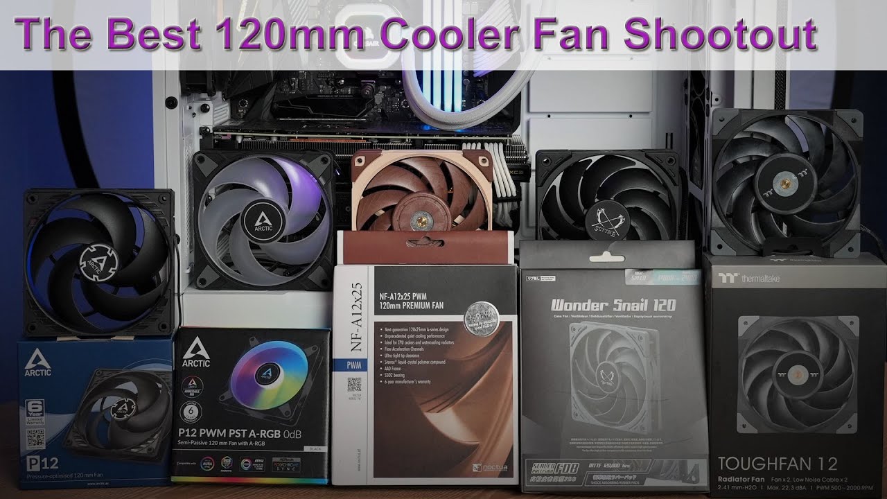 The Best CPU Cooler Fans, Tested on H100i Radiator: P12/ARGB, NF-A12x25, Wonder Snail & ToughFan 12