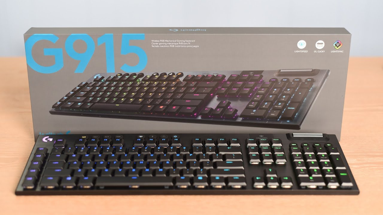 Logitech G915 Wireless "Clicky" Mechanical RGB Gaming Keyboard Review