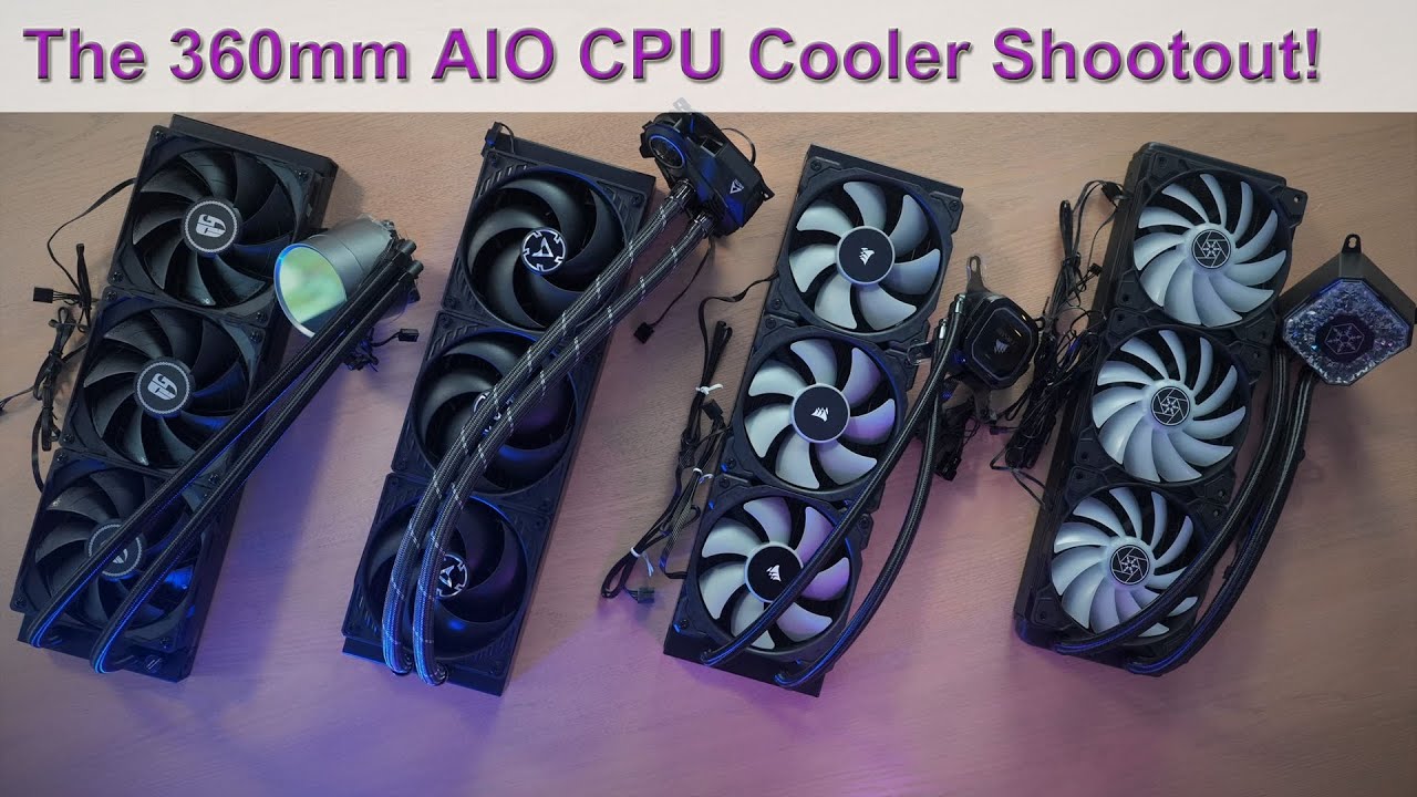 The 360mm Liquid CPU Cooler Shootout: Arctic vs. Corsair, Deepcool & SilverStone - Which is Best?!?
