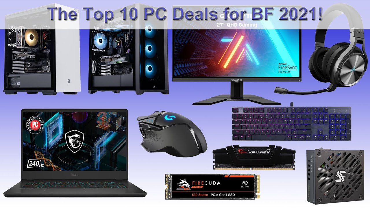 The 10 Best Pre-Built Gaming PC and Component Deals for Black Friday 2021, Courtesy of Newegg!