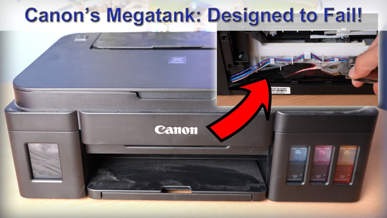 Canon's Megatank: Yet Another Inkjet Scam, Doomed to Fail Thanks to Ink Absorber/Error Code 5b00!