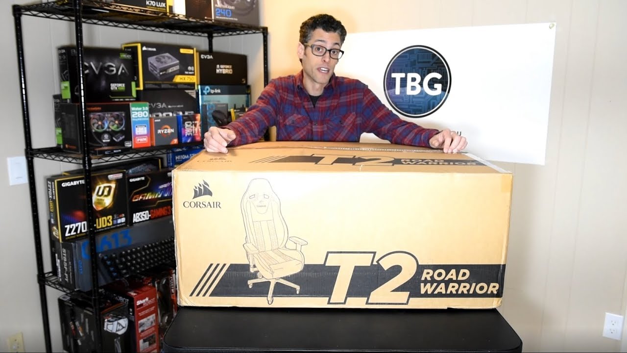 Corsair T2 Road Warrior Gaming Chair - Unboxing, Assembly, and Features Preview