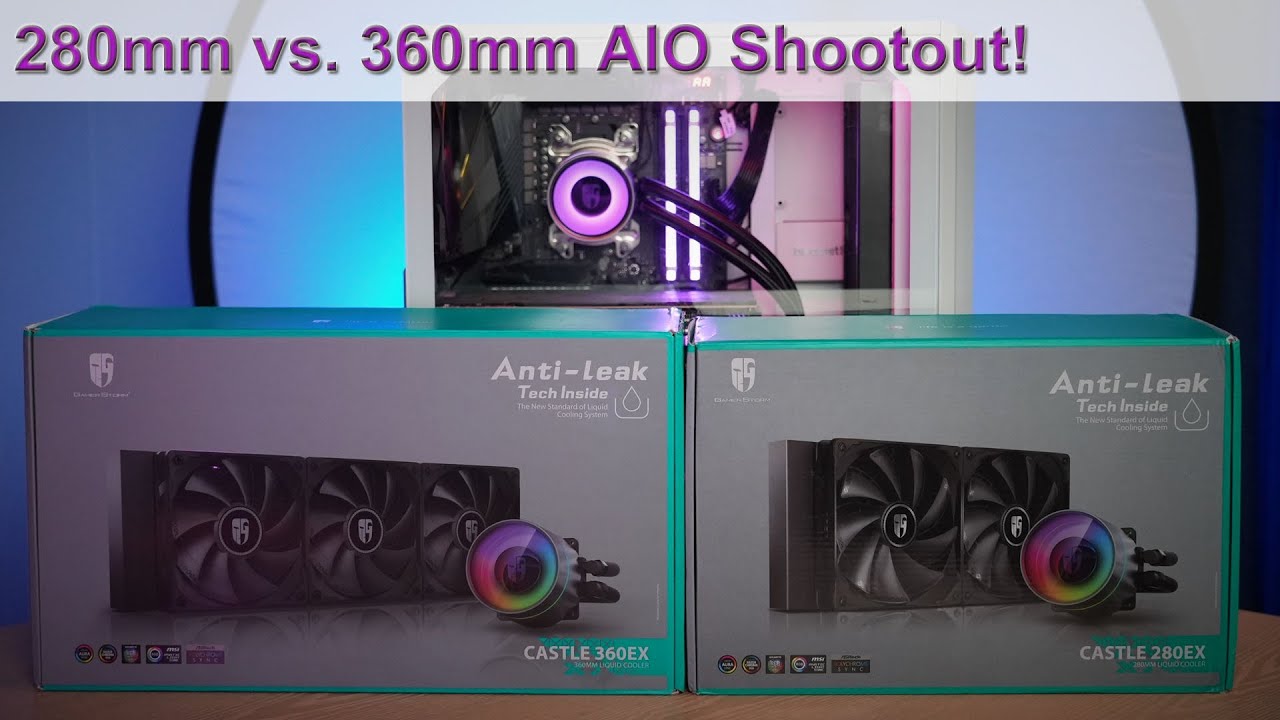 280mm vs 360mm AIO Liquid CPU Coolers - Which Should You Choose?